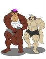 The Tag Team: Terry and Alphas center Kassius Waterson (Art by Geamex)